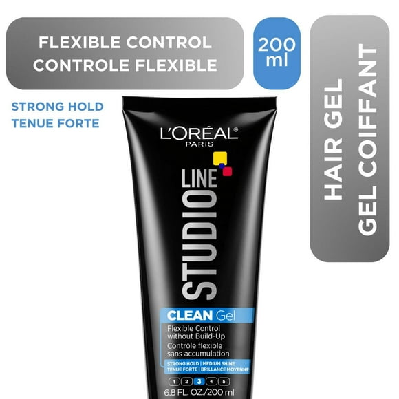 Studio Line CLEAN Hair Gel, Strong Flexible Hold