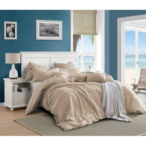 Swift Home 100% Cotton Solid Prewashed Duvet Cover Set