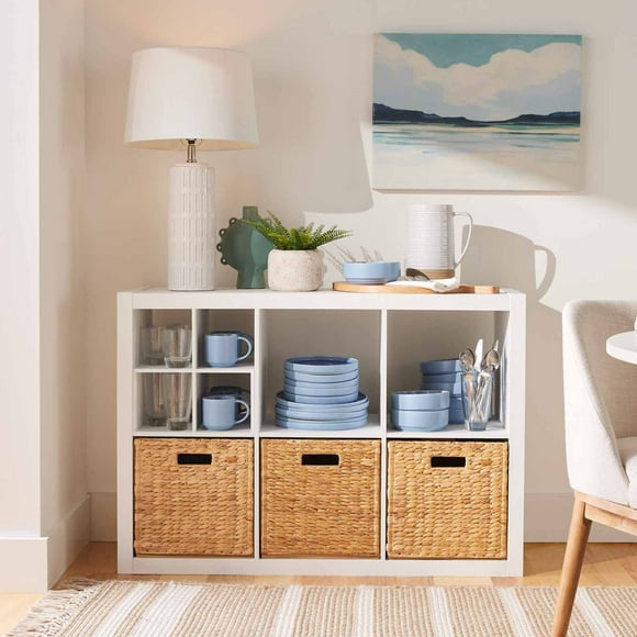 Better Homes & Gardens 6-Cube Storage Organizer, White Texture