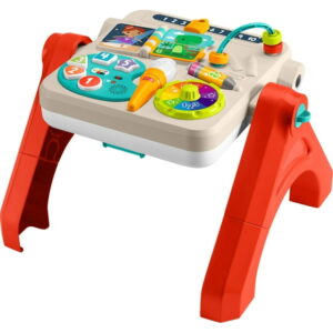 Fisher-Price 4-in-1 Activity Table & Easel, Baby & Toddler Electronic Learning Toy, Multilanguage Version