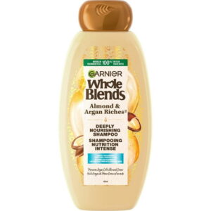 GARNIER Whole Blends Nourishing Shampoo, Almond & Argan, 650 mL