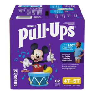Pull-Ups Boys' Potty Training Pants, Economy Pack, Size: 2T - 6T, Size: 2T - 6T | 104-66 Count