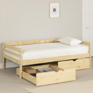 Solid Wood Daybed with Storage Drawers from the collection Sweedi South Shore