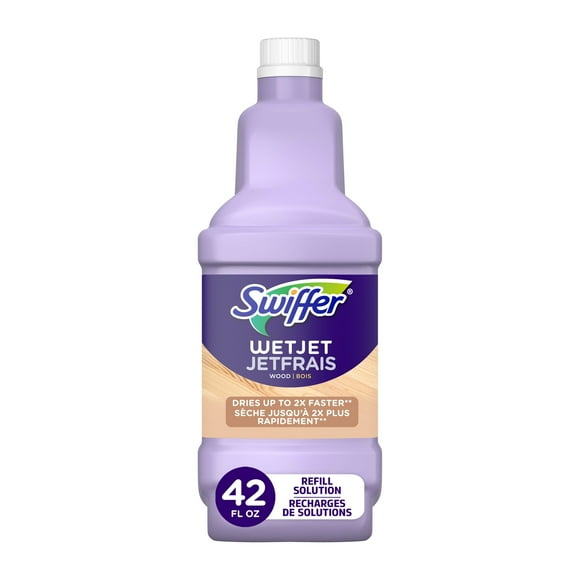 Swiffer WetJet Spray Mop Quickdry Formula Liquid Wood Floor Cleaner Refill, 1.25L