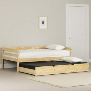 Solid Wood Daybed with Trundle Bed from the collection Sweedi South Shore