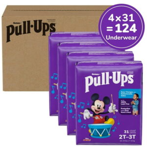 Pull-Ups Boys' Potty Training Pants, 2T-6T (38-50+ lbs), 80-125 Count (Select for More)