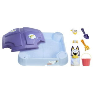 Little Tikes Bluey Beach Day Sandbox with 6 Accessories, Bluey Active Play, for Boys and Girls Ages 1-6 Years