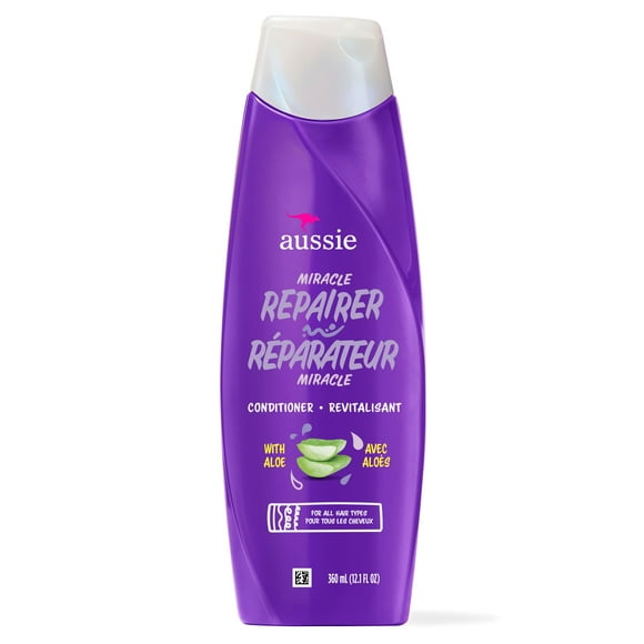 Aussie Miracle Repairer Conditioner with Aloe for All Hair Types, 12.1 fl oz, 360mL