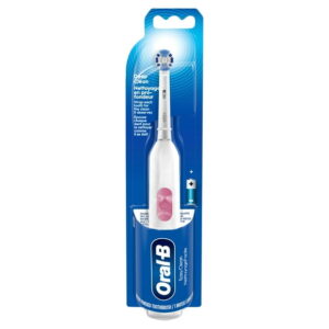 Oral-B Revolution Battery Toothbrush with (1) Brush Head, White, Batteries Included, Battery Toothbrush with (1) Brush Head