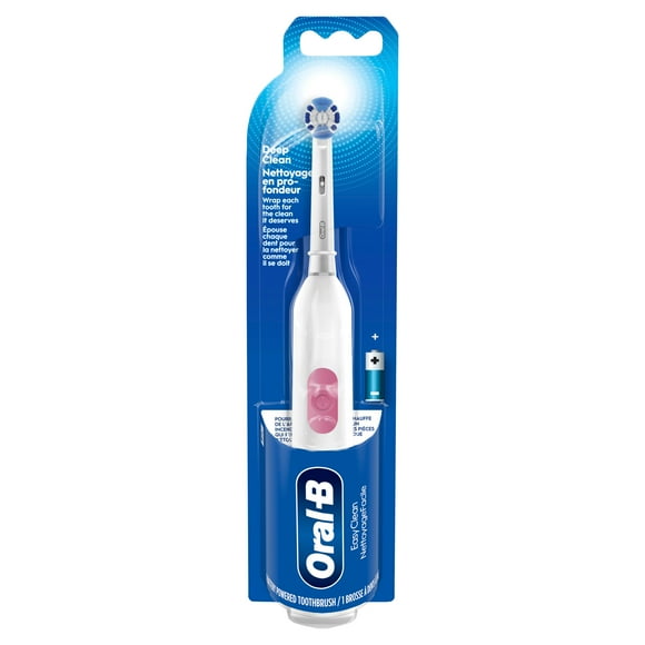 Oral-B Revolution Battery Toothbrush with (1) Brush Head, White, Batteries Included, Battery Toothbrush with (1) Brush Head