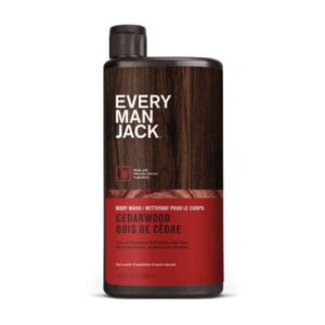 Every Man Jack Mens Body Wash - Cedarwood 500ML | Hydrating for Sensitive Skin, Naturally Derived, Cruelty-Free Shower Gel for Men, Every Man Jack Body Wash