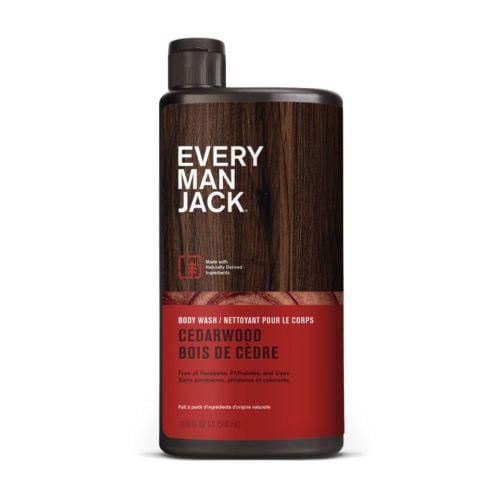 Every Man Jack Mens Body Wash - Cedarwood 500ML | Hydrating for Sensitive Skin, Naturally Derived, Cruelty-Free Shower Gel for Men, Every Man Jack Body Wash