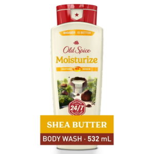 Old Spice Men's Body Wash Moisturize with Shea Butter, 532mL (18 oz)