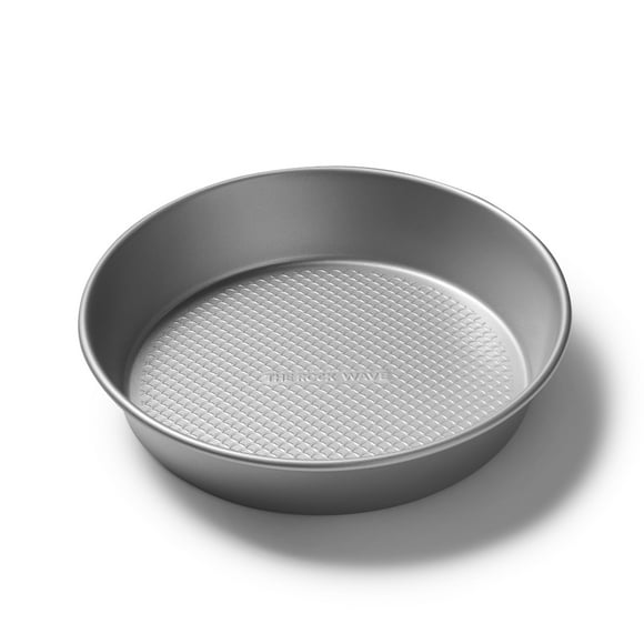 The Rock Wave Round Cake Pan, 9" (23cm) Diameter, Heavy Gauge Carbon Steel Construction, Non-Stick, No PFAS, No PFOA, ROCK 9" ROUND PAN
