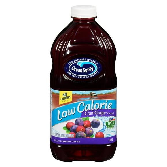 Ocean Spray Low Calorie Cran·Grape® Cocktail, 1.89 L