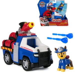 PAW Patrol Fire Rescue: Chase Rescue Fire Cruiser with Action Figure, Projectile Launcher, and Toy Truck, Kids Toys for Boys & Girls Ages 3 and Up