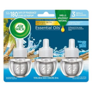 Air Wick Plug In Scented Oil, 3 Refills, Turquoise Oasis, (3x20mL)
