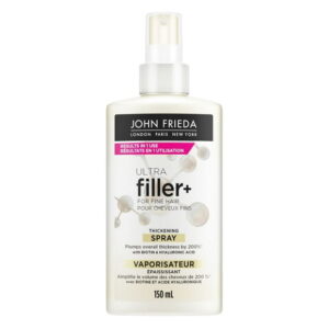 John Frieda Ultra Filler+ Thickening Spray for Fine & Thin hair, with Biotin and Hyaluronic Acid, Heat Protection, Plumping Spray, 250 mL, 250 mL