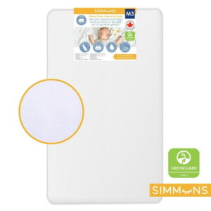 Simmons Sleepytime Crib Mattress, Breathable Waterproof