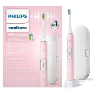 Philips Sonicare Protectiveclean 6100 Rechargeable Toothbrush, 3 modes, 3 intensities, Black, HX6870/41, 1 Electric toothbrush