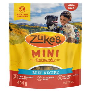Zuke's Mini Naturals Tender Bites Beef Recipe, Dog Treats, 170-454 g