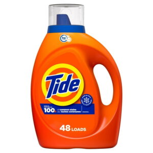Tide Laundry Detergent Liquid, Original Scent, Works on 100% of Common Stains, Laundry Soap, Liquid Laundry Detergent, 1.86L