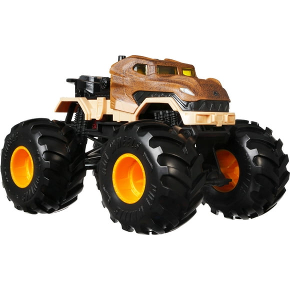 Hot Wheels Monster Trucks, Oversized Monster Truck in 1:24 Scale, Tyrannosaurus Rex