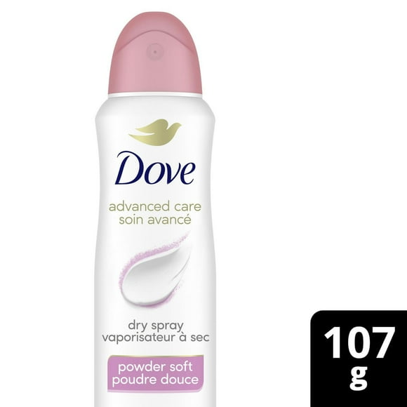 Dove Advanced Care Powder Soft Scent Dry Spray Antiperspirant, 107g Antiperspirant