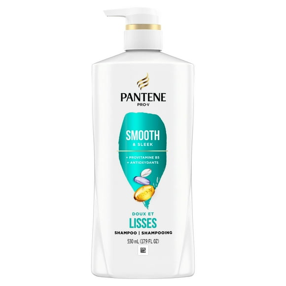 PANTENE PRO-V Smooth & Sleek Shampoo, 17.9oz/530mL