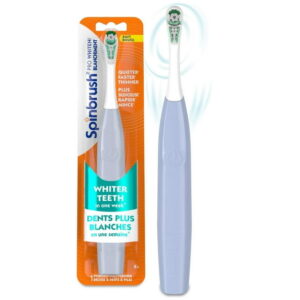 Spinbrush PRO WHITEN Battery Powered Electric Toothbrush for Adults, Soft Bristles, 1 Count, Spinbrush PRO WHITEN