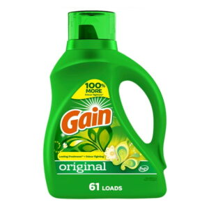Gain Liquid Laundry Detergent, Original Scent, Freshness + Odour Fighting, Laundry Detergent Liquid Soap, HE compatible, 2.6L