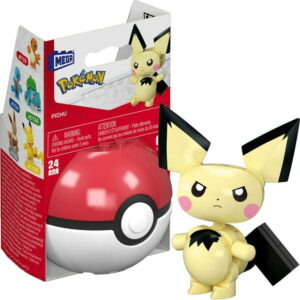 MEGA Pokémon Pichu Building Toy Kits with Action Figure (24 Pieces) for Kids