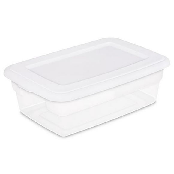 Sterilite 11.4 L Storage Box- White, 11.4L