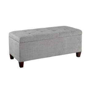 Charlotte Grey Shoe Storage Ottoman