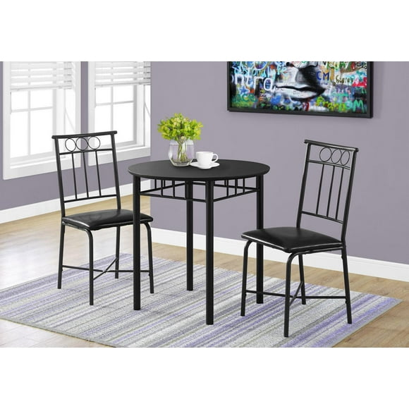Monarch Specialties Black Metal Dining Set