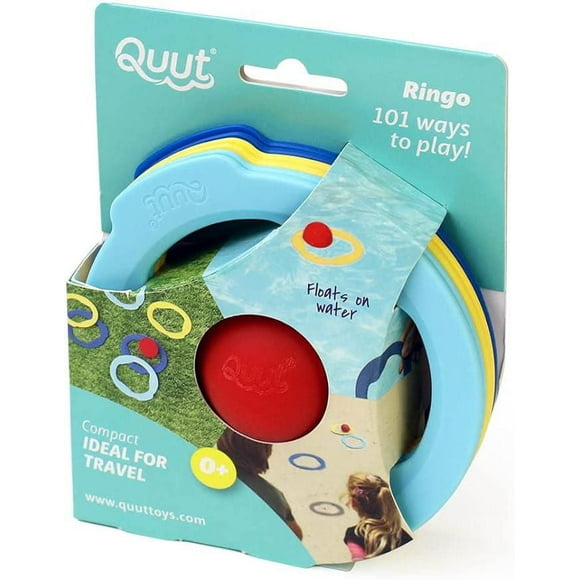 Quut - Ringo Multi-Color - 6 Rings and 1 Ball - Award-Winning Design - Outdoor Toy & Game - Fun for All Ages - Encourages Coordination & Active Play
