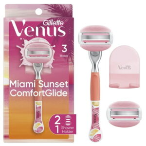 Venus Miami Sunset Comfortglide, 1 Women's Razor, 2 Refills, 1CT