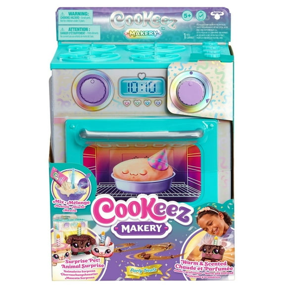 Cookeez Makery Party Treatz Oven Playset, 3 plush to collect