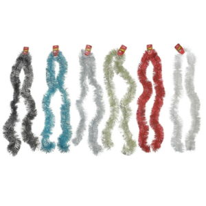 2M Sparkly Tinsel Garland (5Ply) (Asstd) - Set of 12
