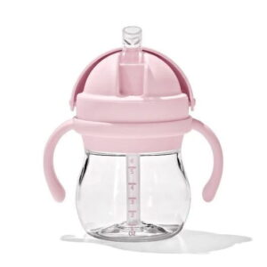 Oxo Tot Transition Straw Cup with Removable Handles - Blossom - 6 months +
