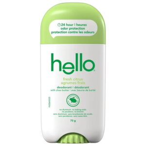 hello fresh citrus deodorant with shea butter, 73g
