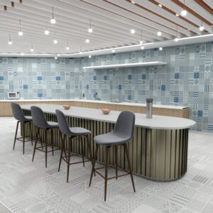 Homy Casa Modern Set of 4 Bar Stool with 360 Swivel, Fabric Upholstery Adjustable Metal Legs, Grey