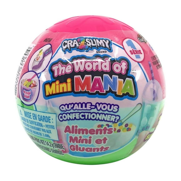 Crazy Slimy Mini Mania2, Slime Container. Great Holiday Stock Stuffer, Slime Kit