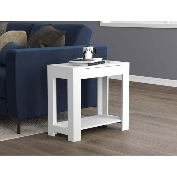 Safdie & Co. Accent Table White With Drawer