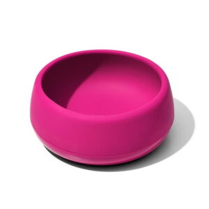 OXO Tot - Silicone Bowl - Food-Safe Silicone - Flexible - Perfect for Toddlers Learning to Feed Themselves - BPA-free - Pink