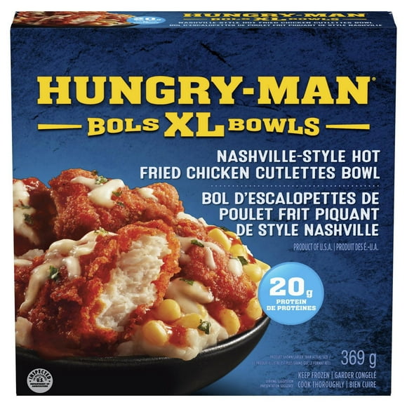 Hungry-Man® XL Bowls - Nashville-Style Hot Fried Chicken Cutlettes Bowl, 369 g
