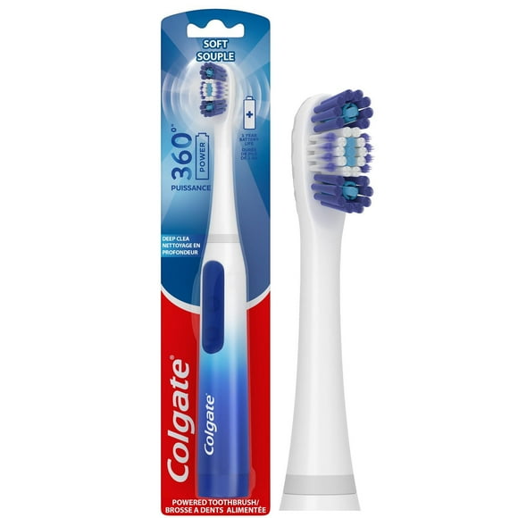 Colgate 360 Floss Tip Sonic Powered Battery Toothbrush, Powered Battery Toothbrush