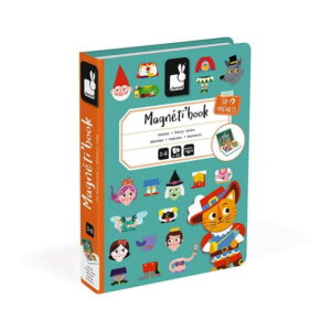 Janod Fairytales MagnetiBook 3 to 8 Years Educational Magnetic Games Toy for Kids Toddler Children J02588