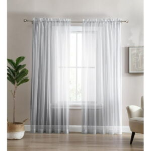 Sheer Window Panel Curtain- 2 Pack