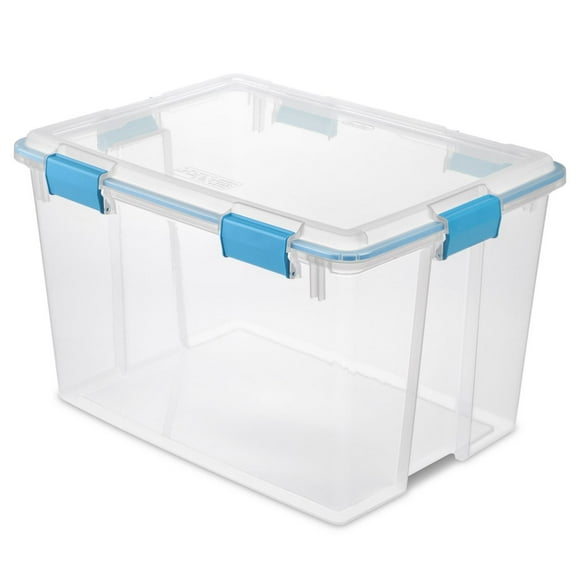Sterilite 76L Clear Gasket Box, 76L